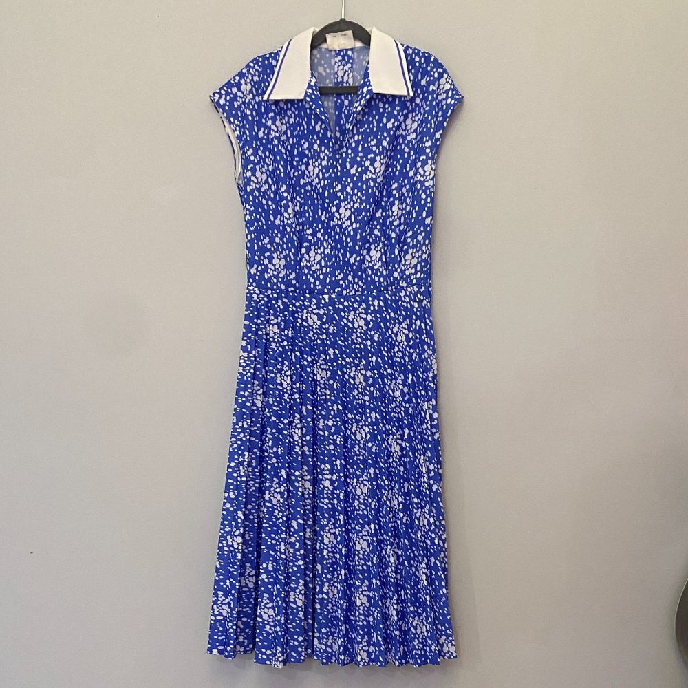 Vintage Blue 70's Sun Dress - Picture 3 of 3